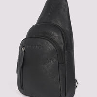 Duchamp Mens Crossbody Sling Bag in Black