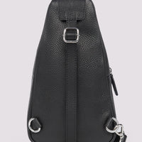 Duchamp Mens Crossbody Sling Bag in Black