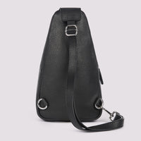 Duchamp Mens Crossbody Sling Bag in Black