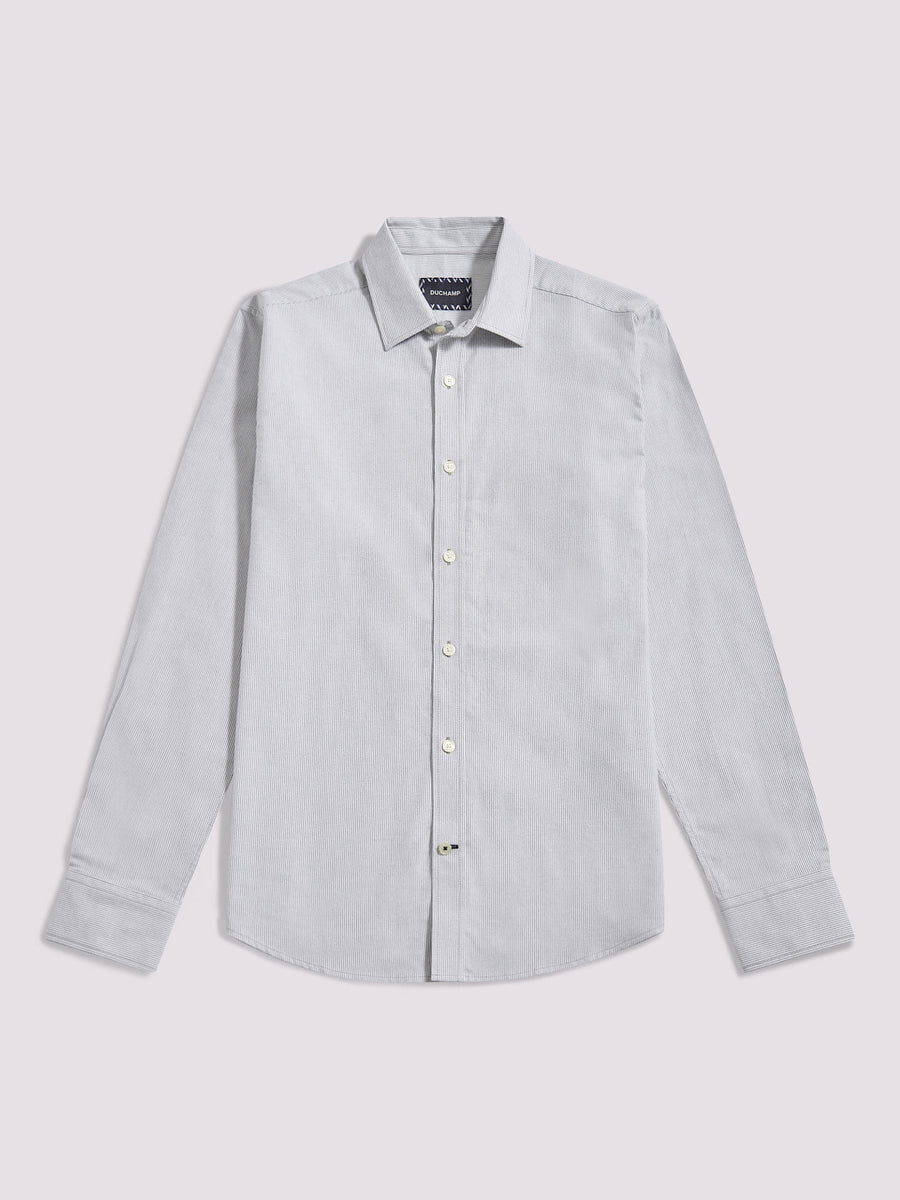 Duchamp Mens Oxford Stripe Shirt in Olivine Duchamp Mens Oxford Stripe Shirt in Olivine