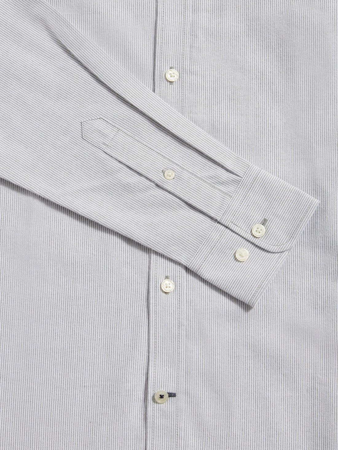 Duchamp Mens Oxford Stripe Shirt in Olivine