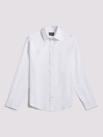 Duchamp Mens Oxford Shirt in Bright White