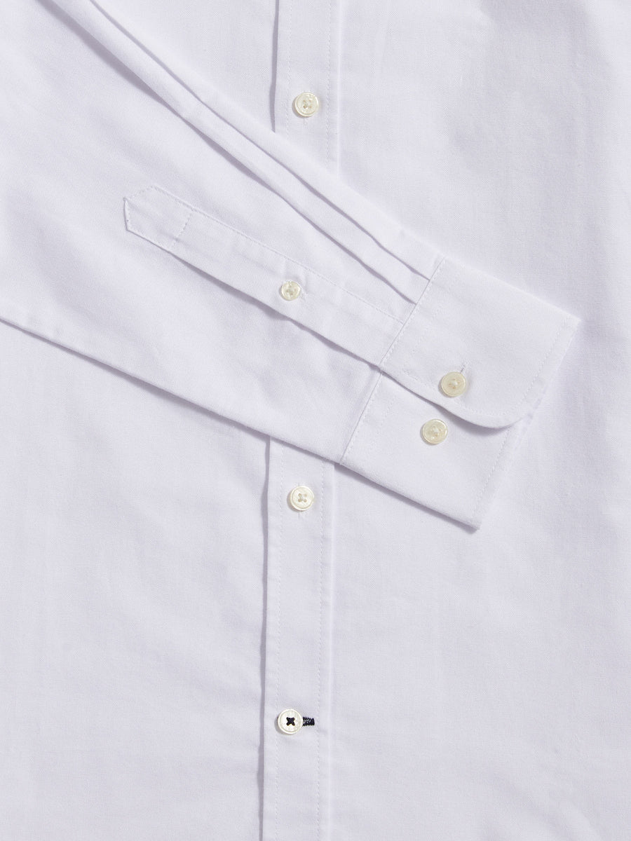 Duchamp Mens Oxford Shirt in Bright White