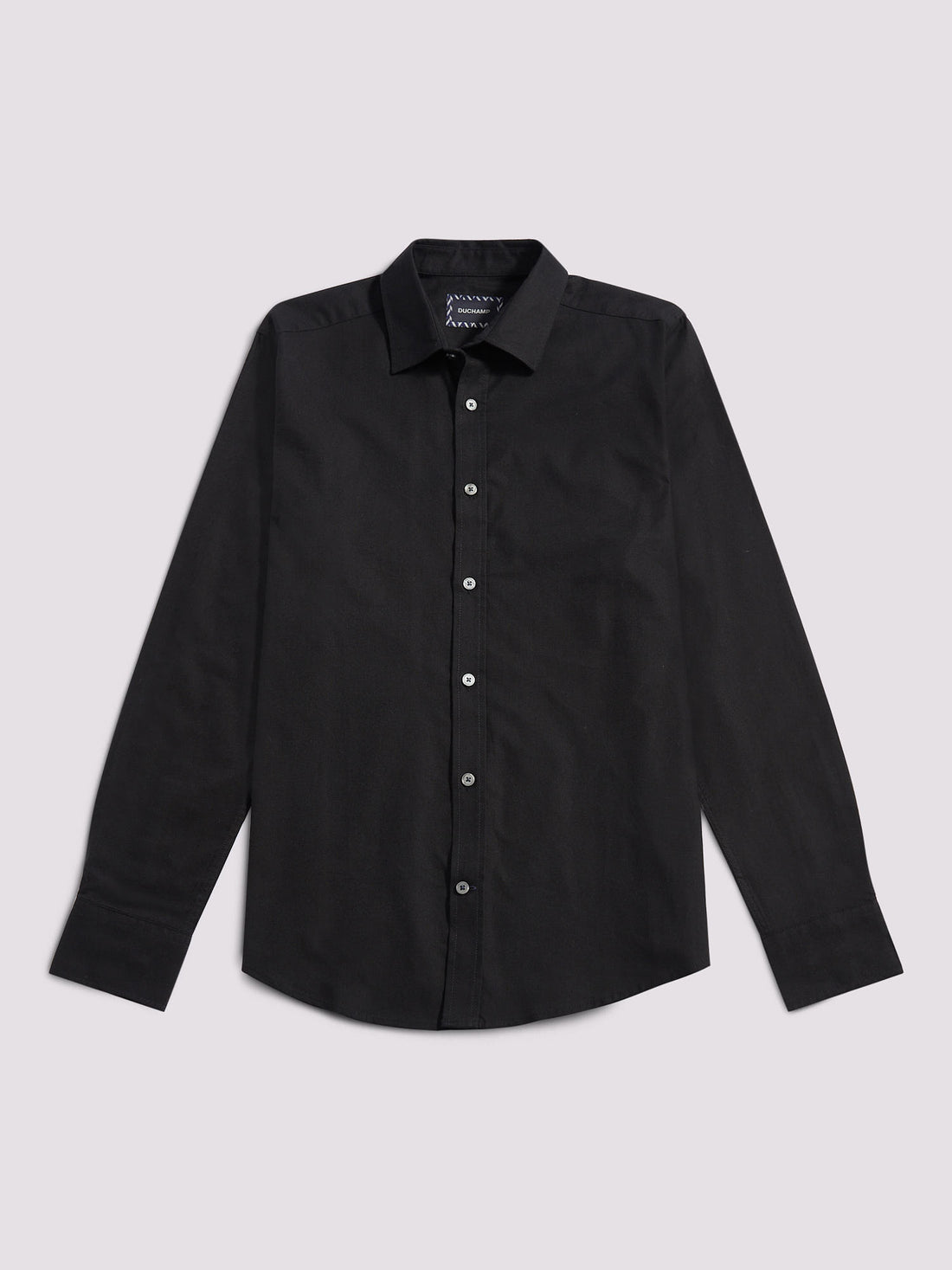 Duchamp Mens Oxford Shirt in Black
