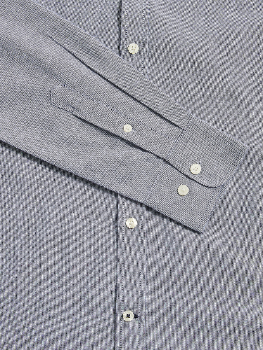 Duchamp Mens Oxford Shirt in Navy Blue