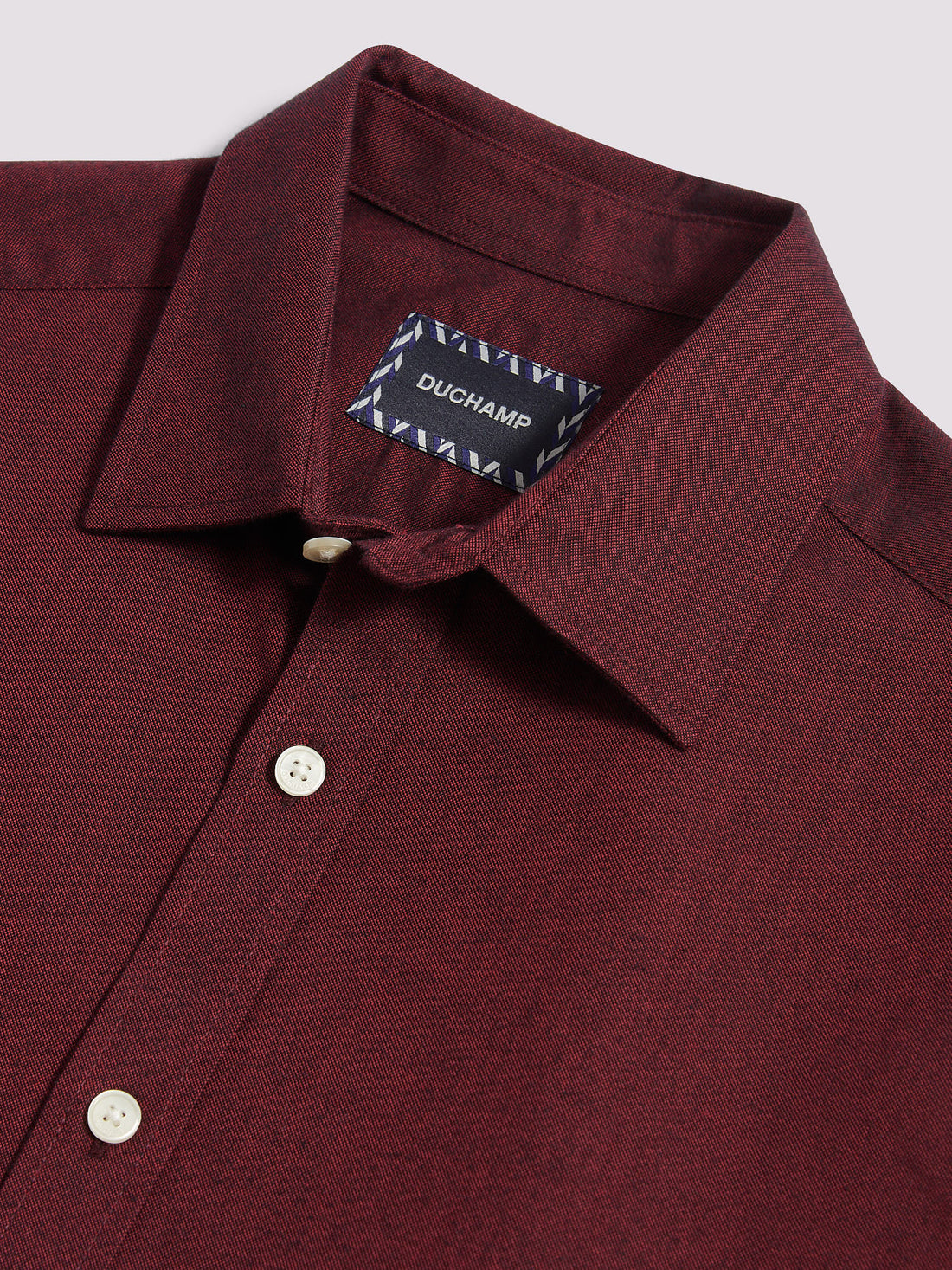 Duchamp Mens Oxford Shirt in Tibetan Red