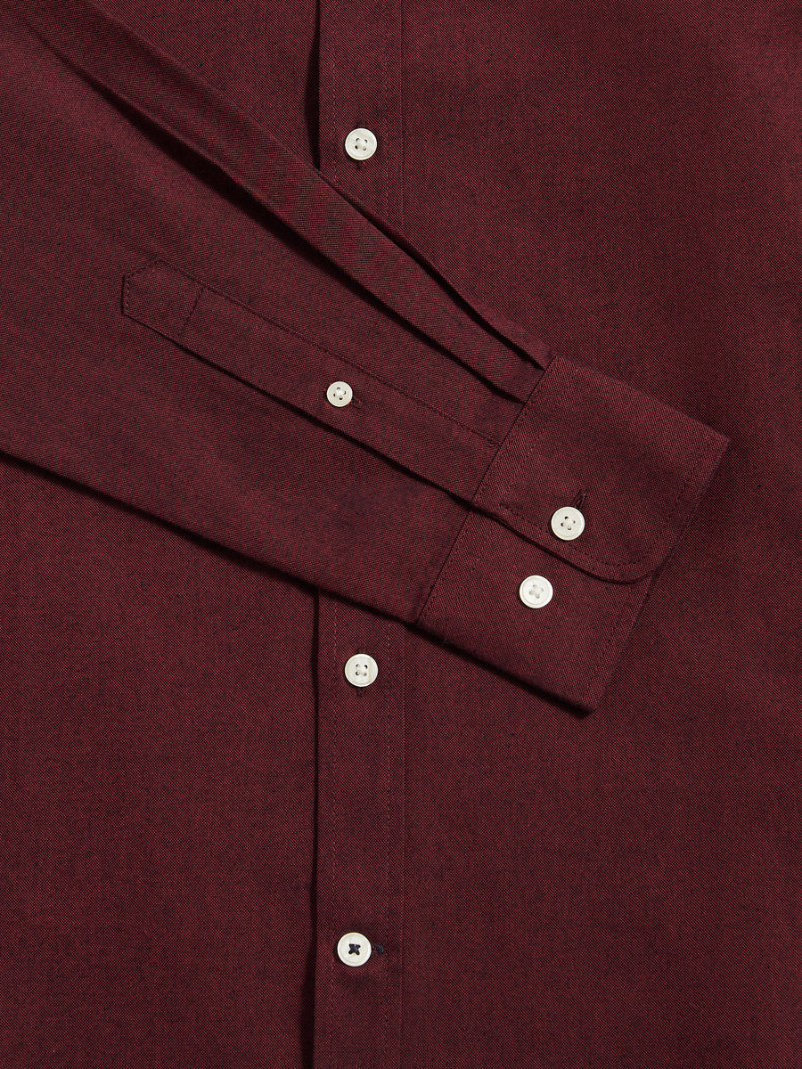 Duchamp Mens Oxford Shirt in Tibetan Red