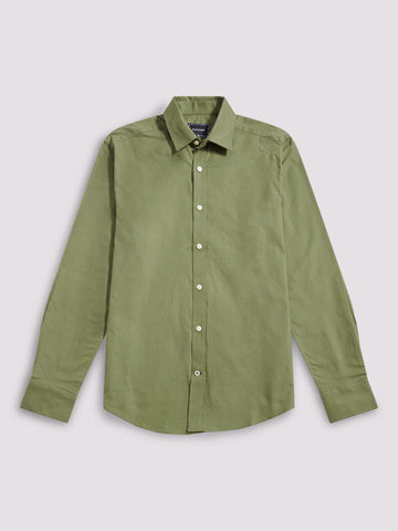 Duchamp Mens Oxford Shirt in Olivine