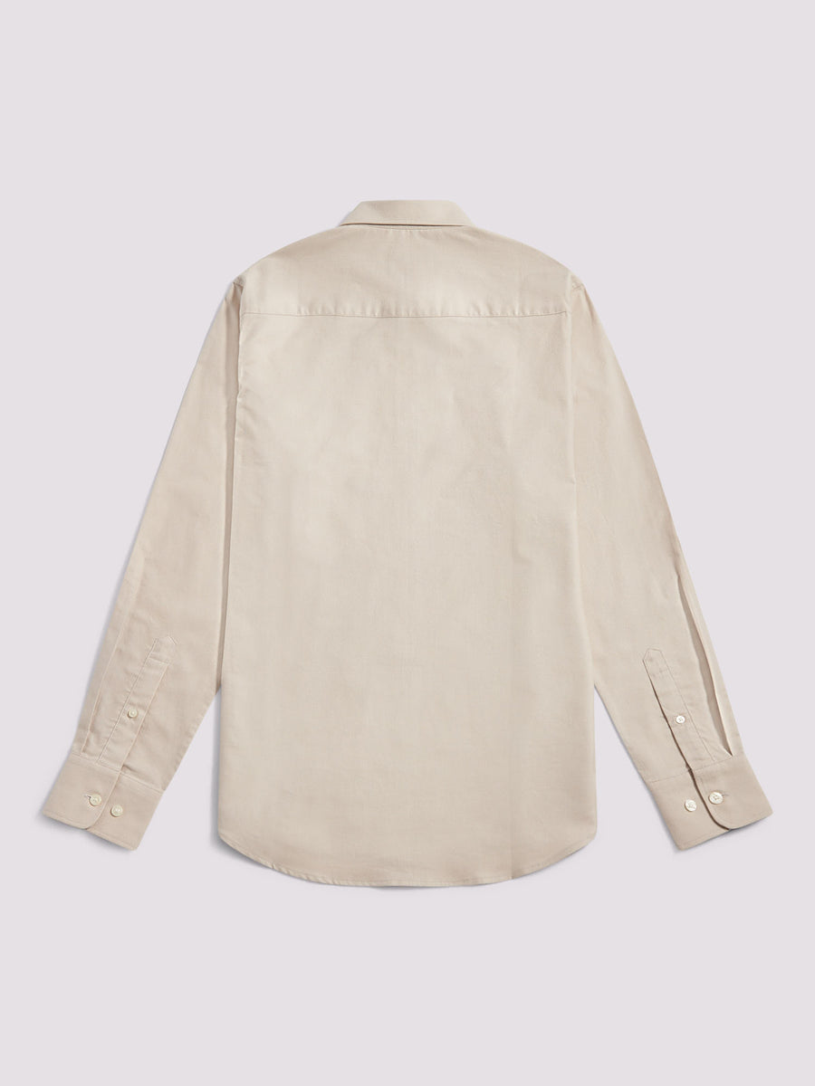 Duchamp Mens Oxford Shirt in Beige