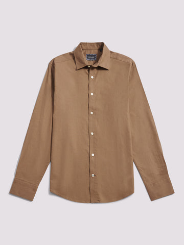 Duchamp Mens Oxford Shirt in Shitake