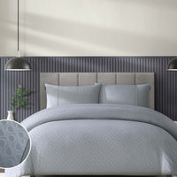 Duchamp Premium Cotton Sateen Monogram Jacquard Duvet Set High Rise