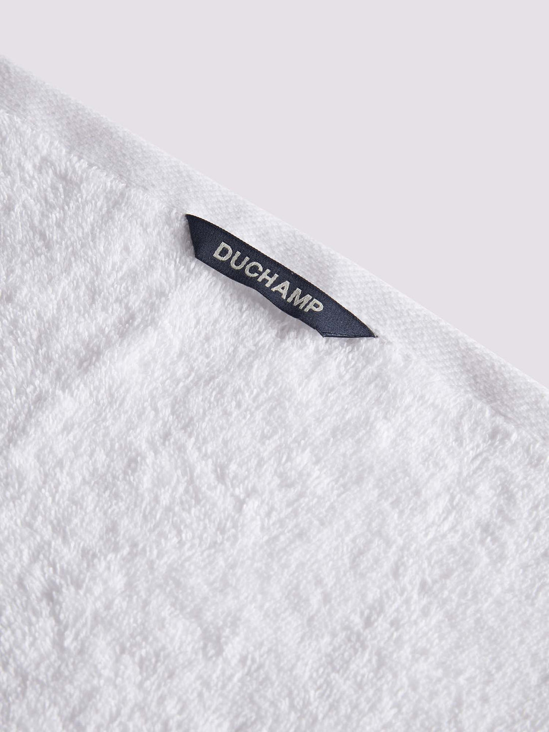 Duchamp Premium Cotton Brand Stripe Bath Towel Bright White