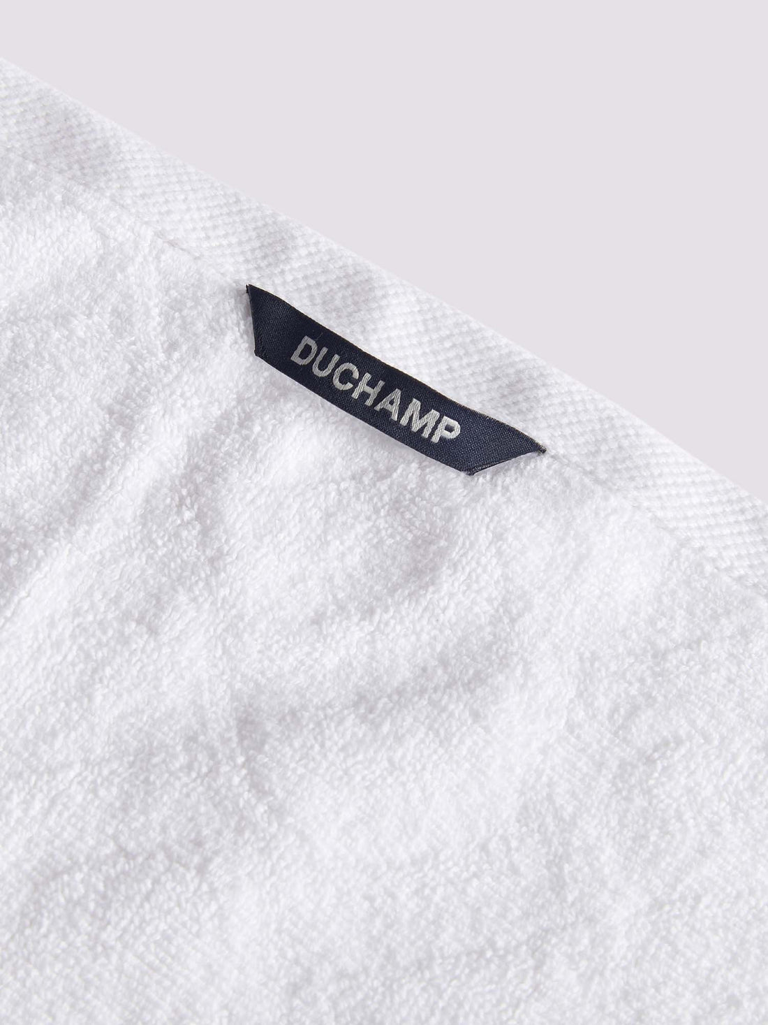 Duchamp Premium Cotton Monogram Jacquard Bath Towel Bright White