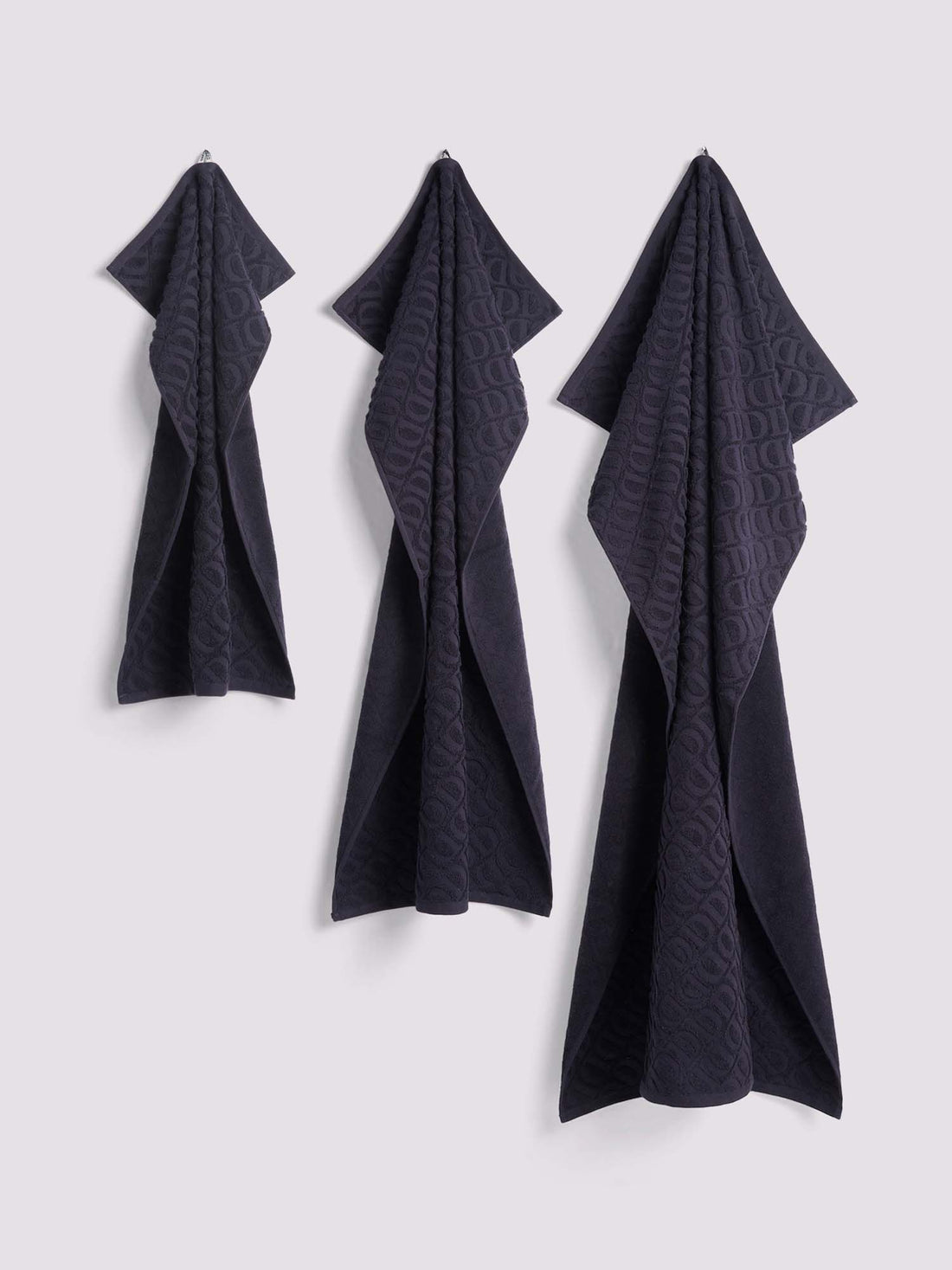 Duchamp Premium Cotton Monogram Jacquard Bath Towel Deep Well