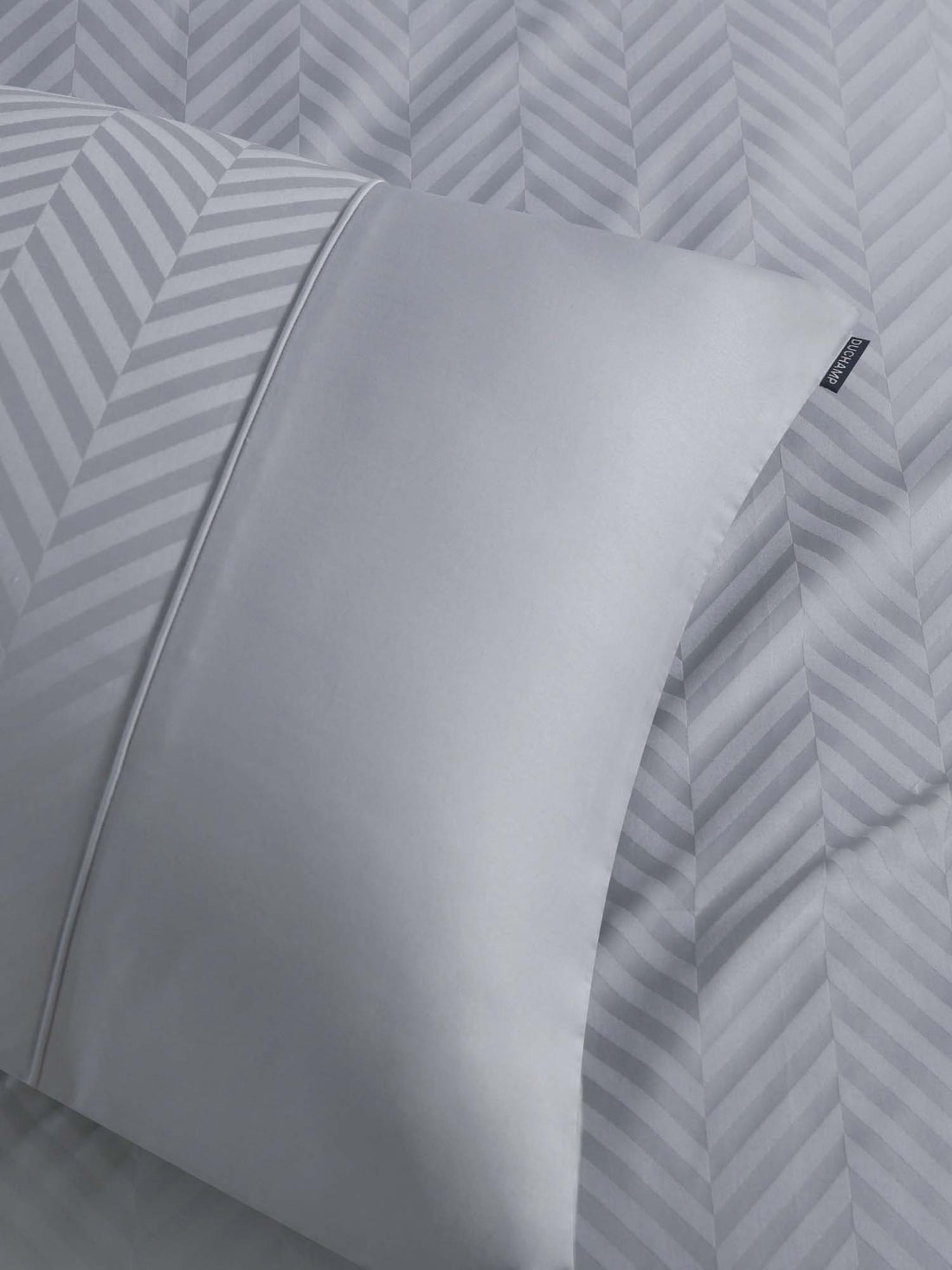 Duchamp Premium Cotton Sateen Herringbone Duvet Set High Rise