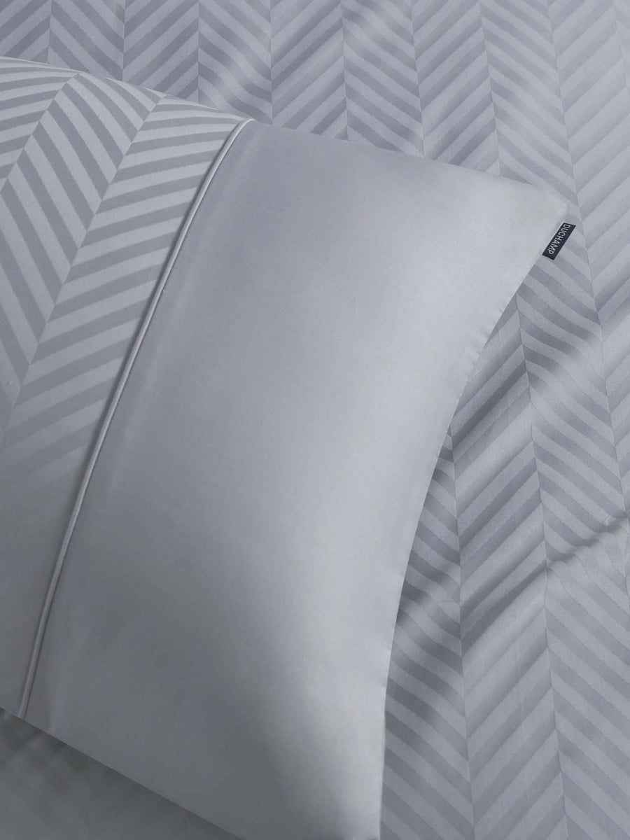 Duchamp Premium Cotton Sateen Herringbone Duvet Set High Rise