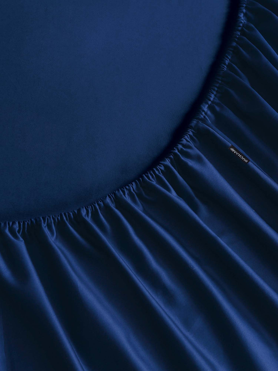 Duchamp Premium Cotton Sateen Embroidered Duvet Set Twilight Blue