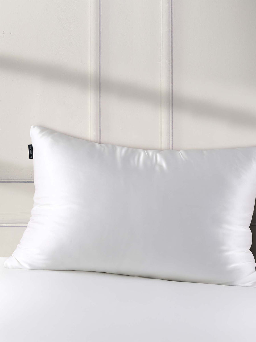 Duchamp Luxury Mulberry Silk Pillowcase Bright White