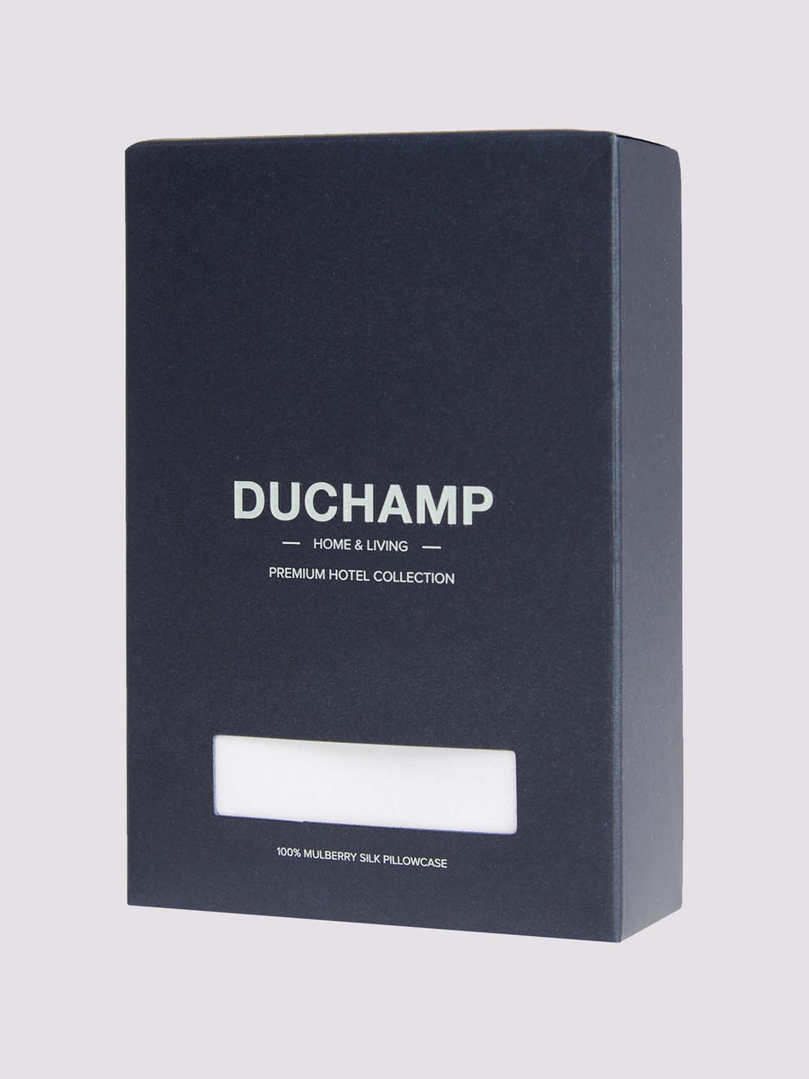 Duchamp Luxury Mulberry Silk Pillowcase Bright White