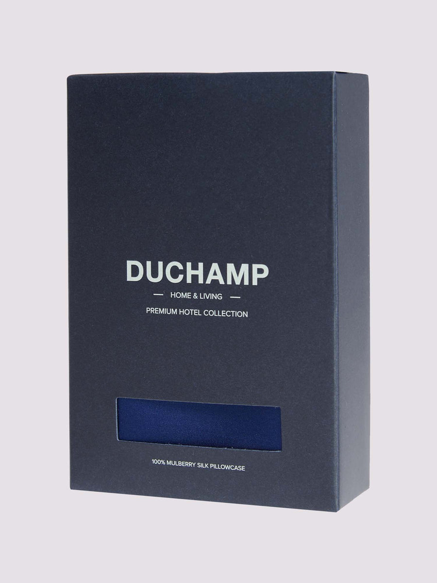 Duchamp Luxury Mulberry Silk Pillowcase Twilight Blue