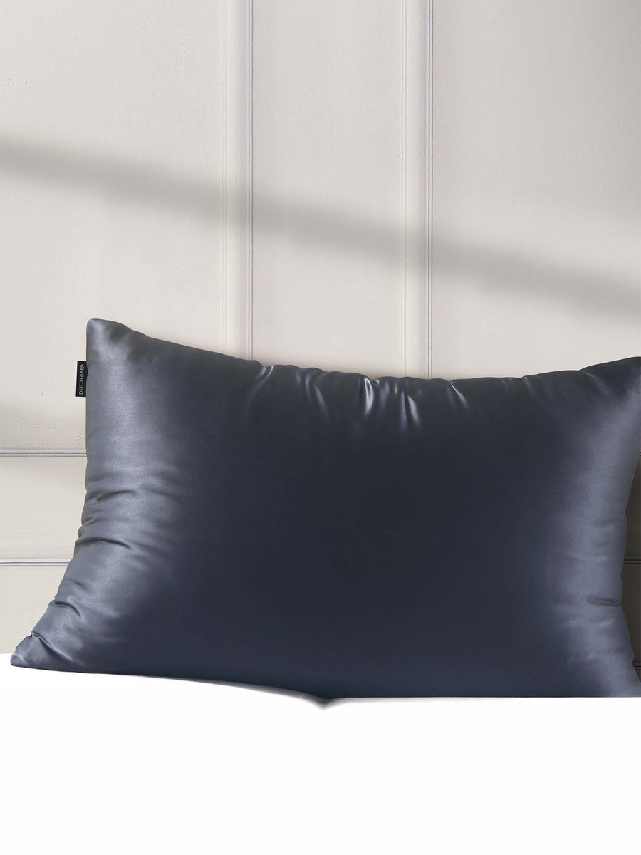 Duchamp Luxury Mulberry Silk Pillowcase Blackened Pearl