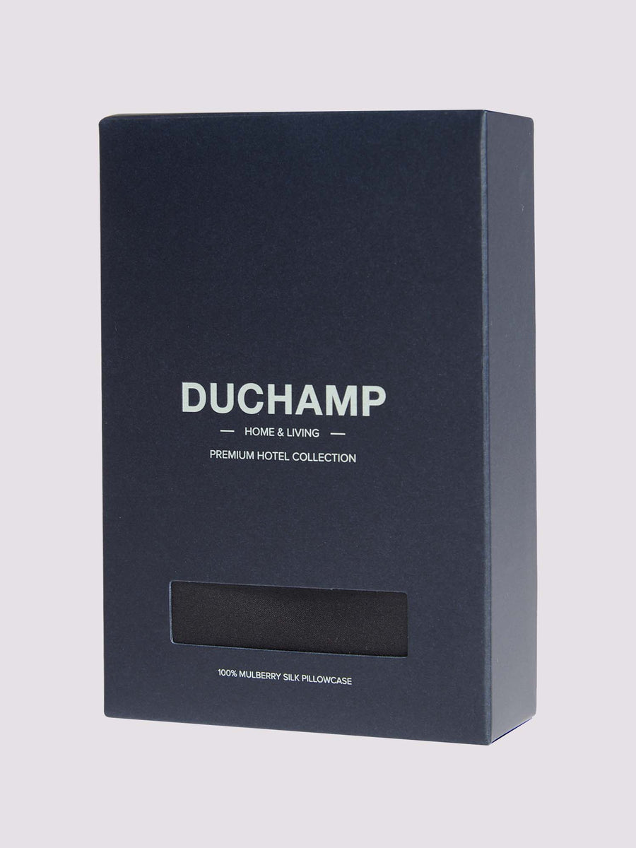Duchamp Luxury Mulberry Silk Pillowcase Blackened Pearl