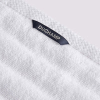 Duchamp Premium Cotton Ribbed  Towel Bright White