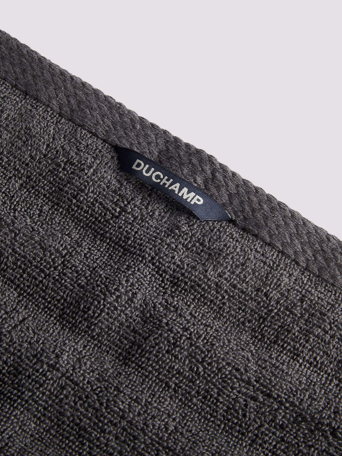 Duchamp Premium Cotton Ribbed  Towel Blackened Pearl