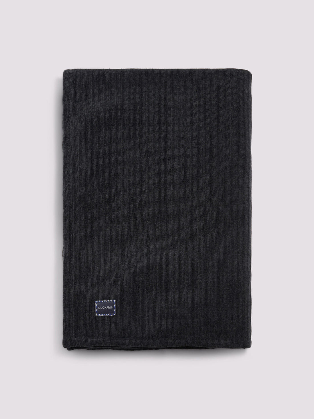Luxury Double-Sided Fleece Throw Gray Pinstripe