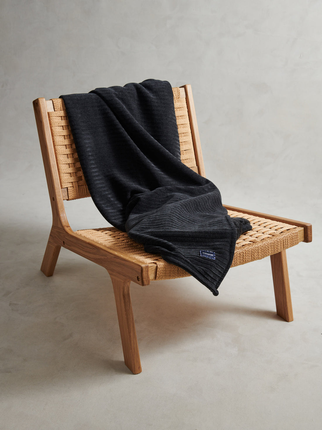 Luxury Double-Sided Fleece Throw Gray Pinstripe