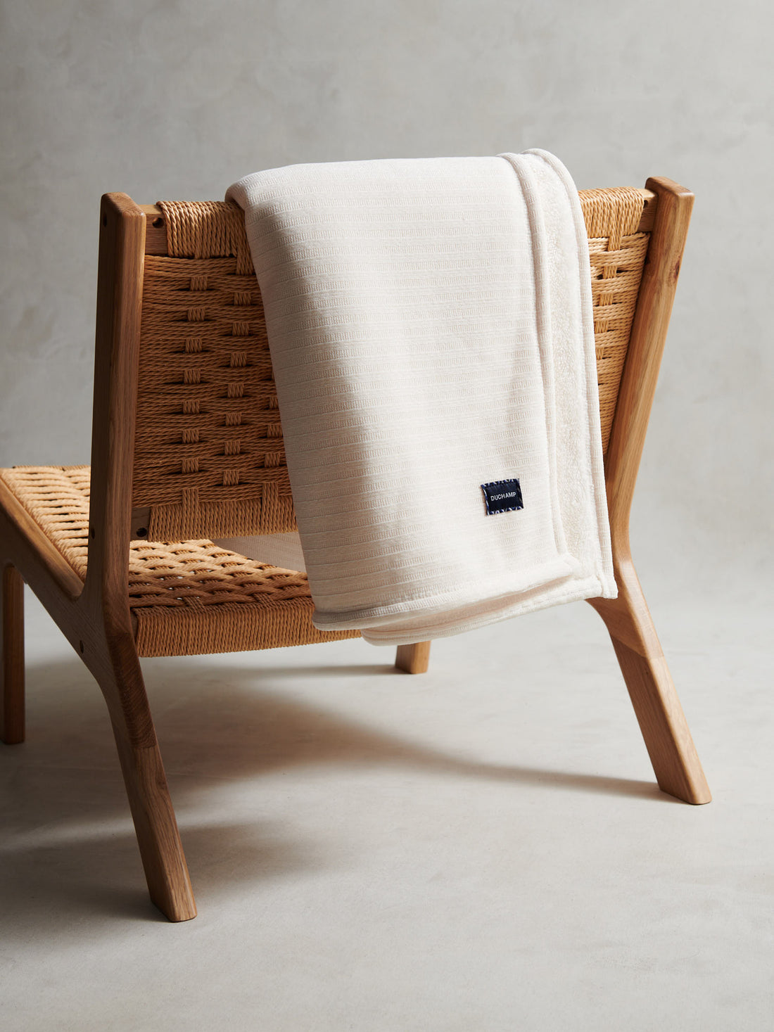 Luxury Double-Sided Fleece Throw White Smoke