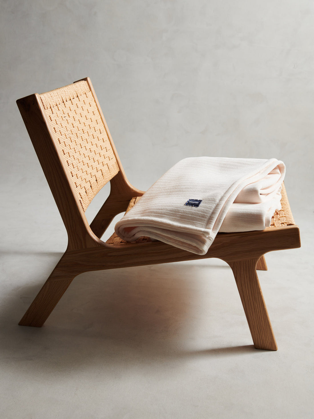 Luxury Double-Sided Fleece Throw White Smoke