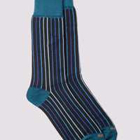 Linea Stripe Socks in Black