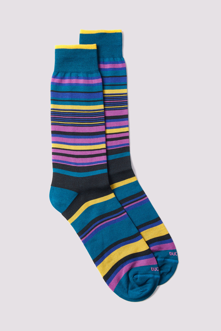 Multi-Stripe Sock Teal