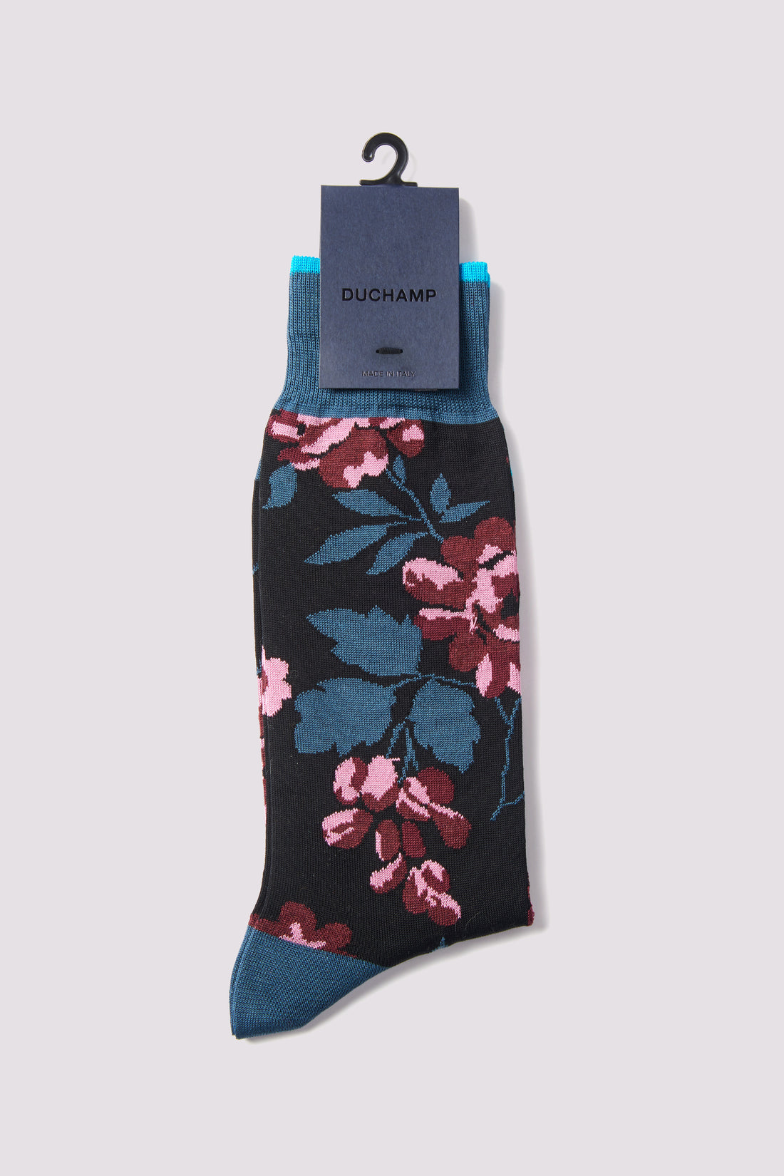 Floral Socks in Black