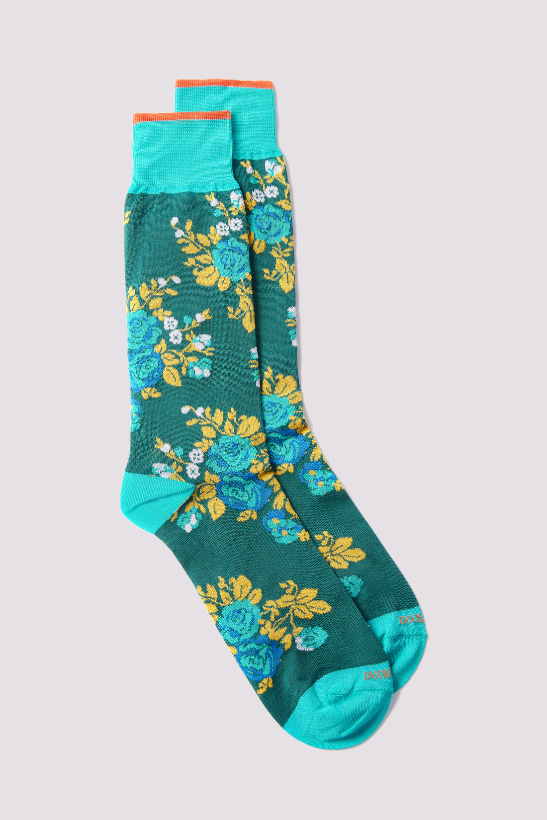 Rose Socks in Turquoise