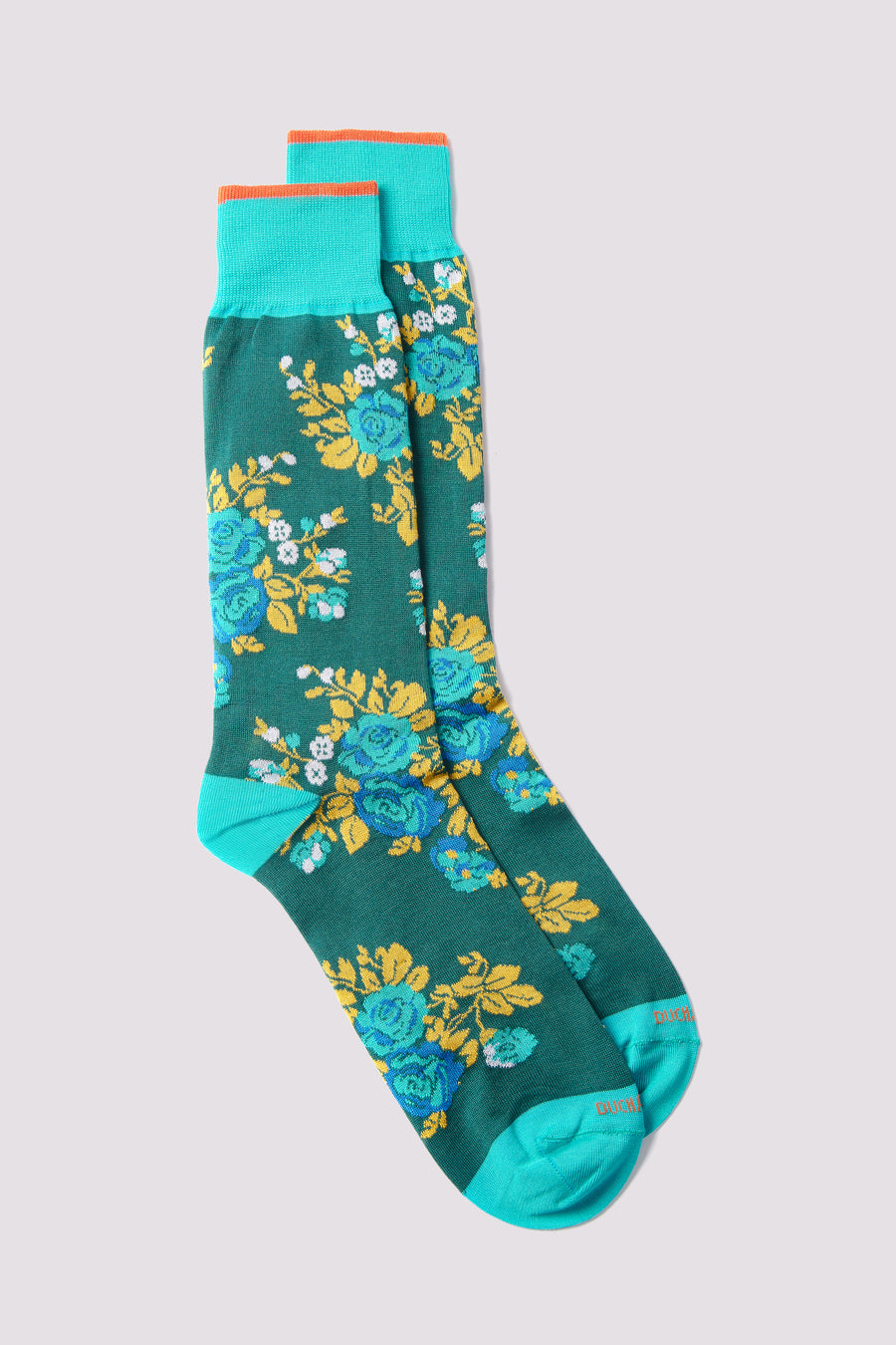 Rose Socks in Turquoise