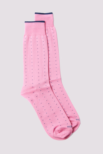Dotted Socks in Bright Pink