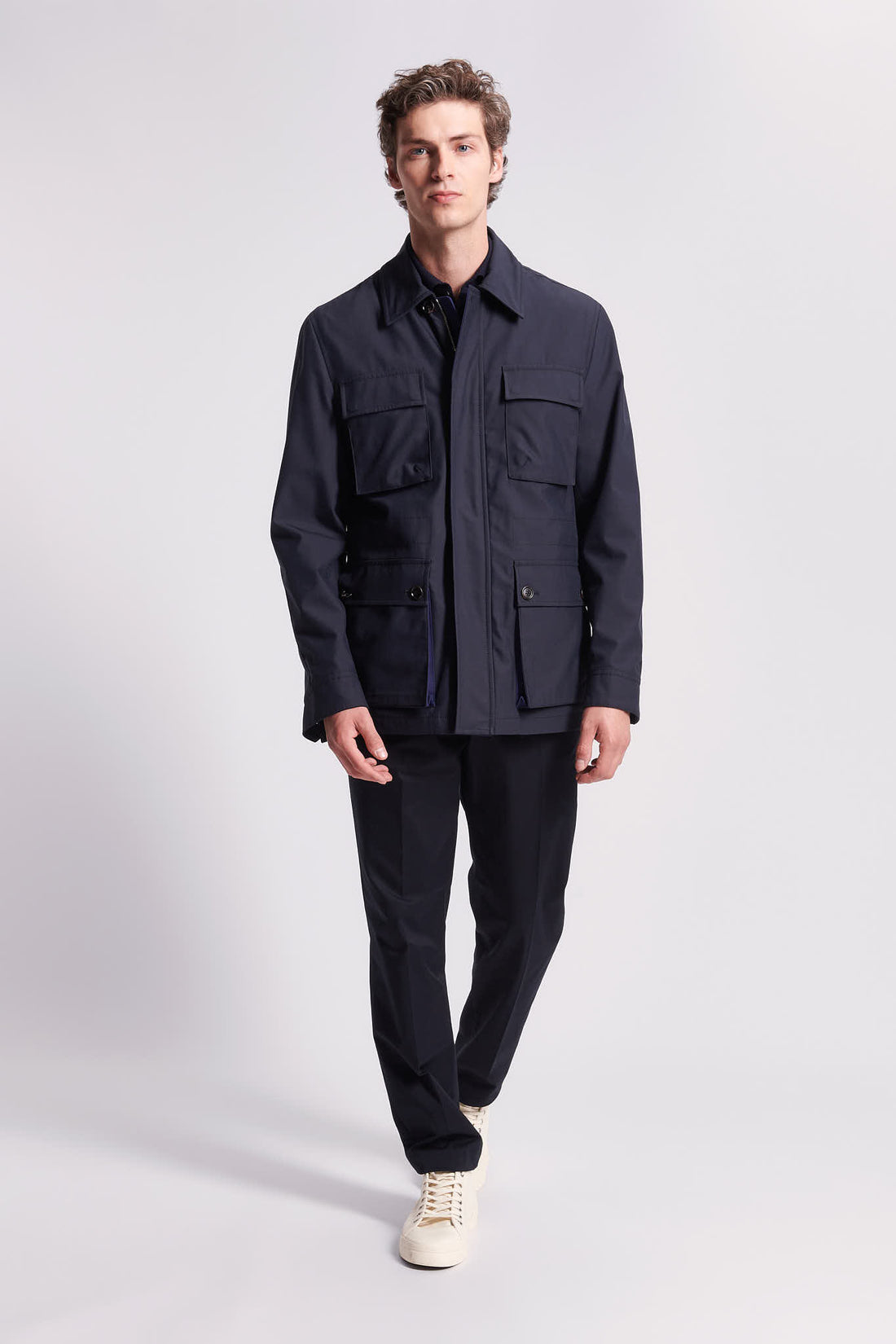 Four Pocket Jacket in French Navy