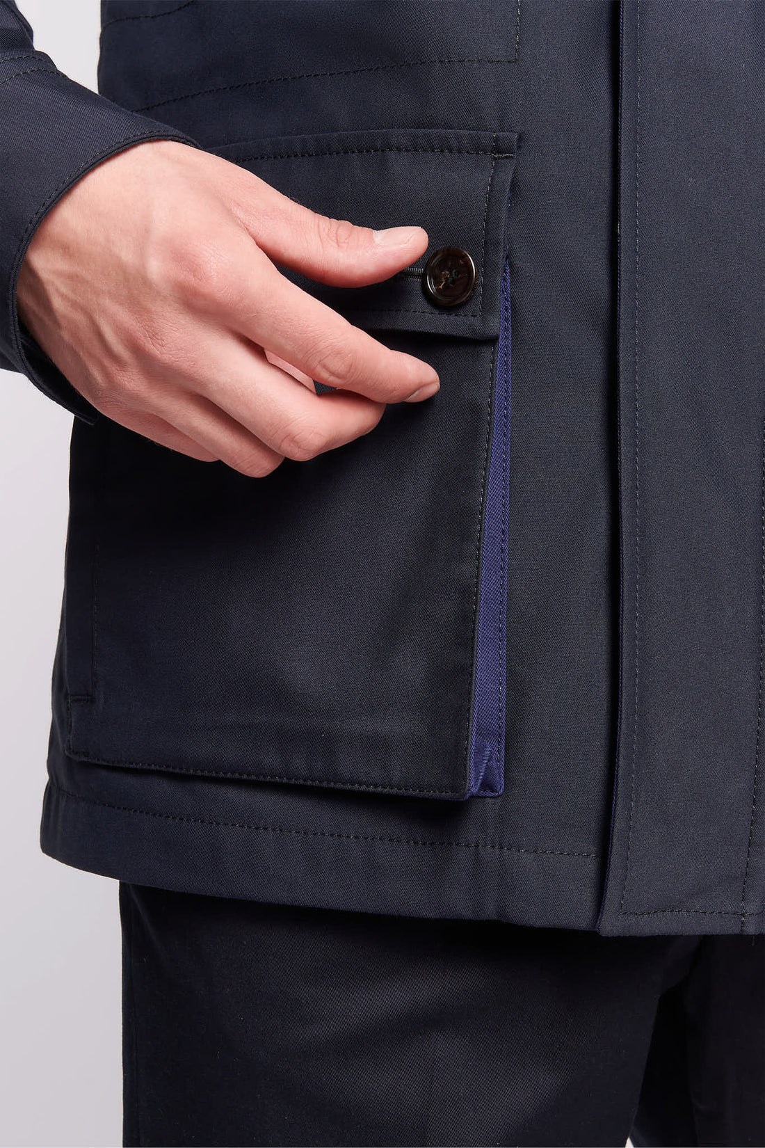 Four Pocket Jacket in French Navy