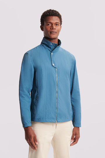 Windbreaker Jacket in Teal Blue