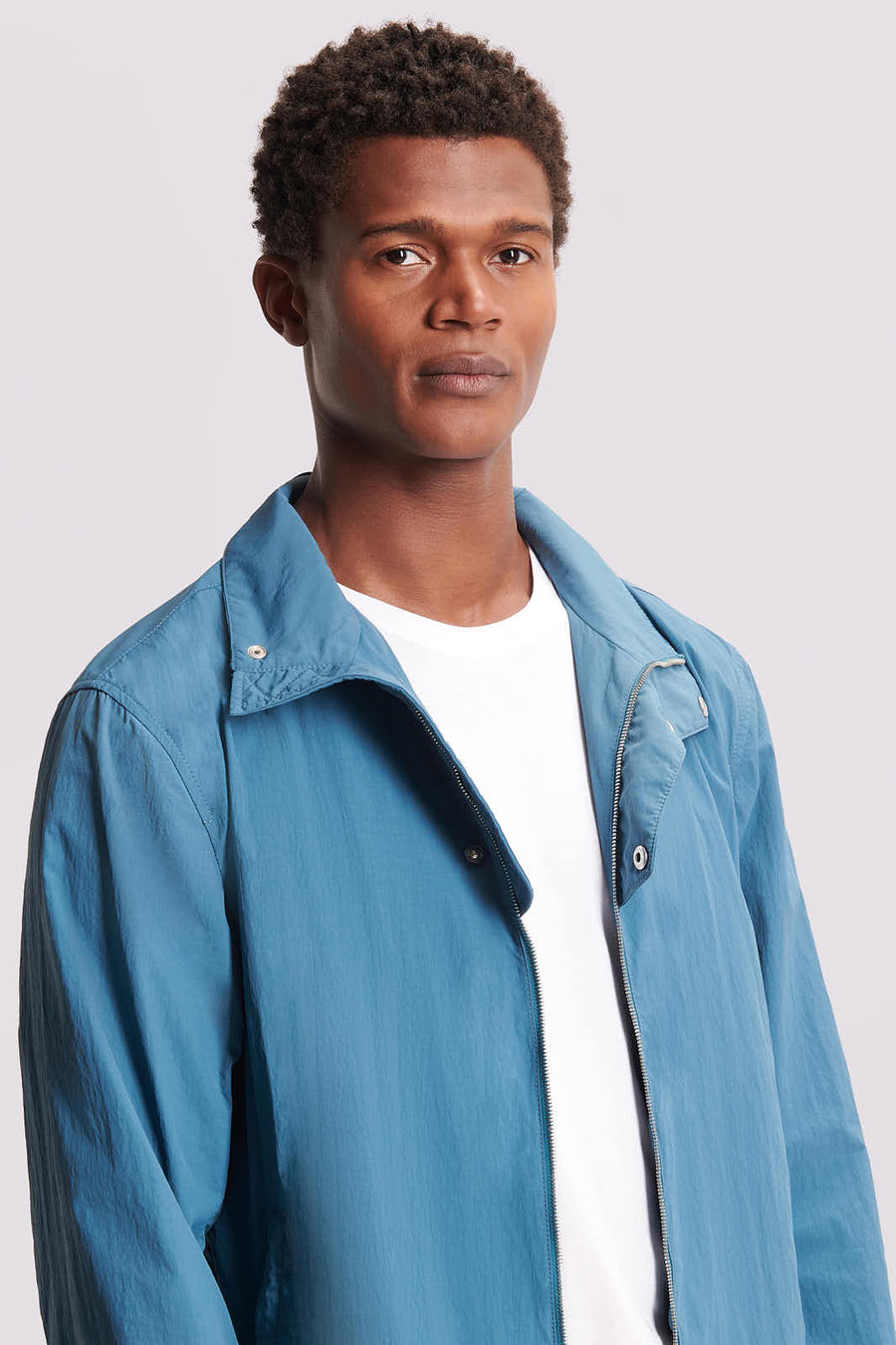 Windbreaker Jacket in Teal Blue