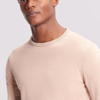 Merino Wool Crew Neck Sweater Sand