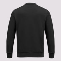 French Terry Crew Neck Sweatshirt in Black