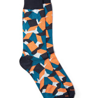 2 Pack Cube Socks Gift Set in Dark Navy