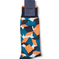 2 Pack Cube Socks Gift Set in Dark Navy