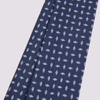 100% Silk Diamond Pattern Tie in Azure Blue