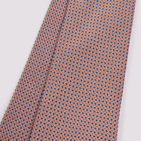 100% Silk Oval Pattern Tie in Dark Navy