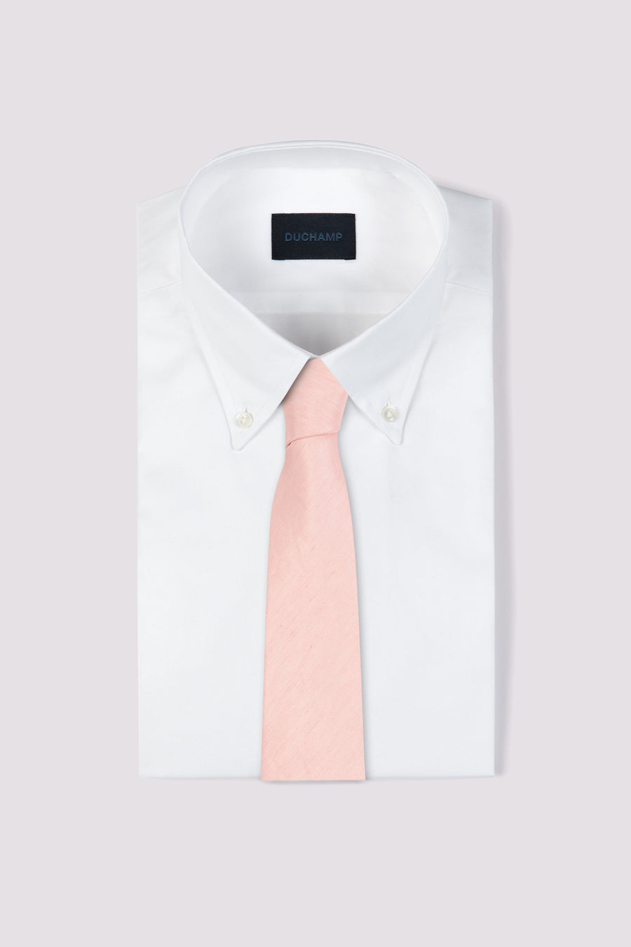 Silk/ Linen Tie Solid Tie Rose