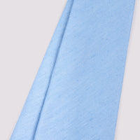 Silk/ Linen Tie Solid Tie Baby Blue